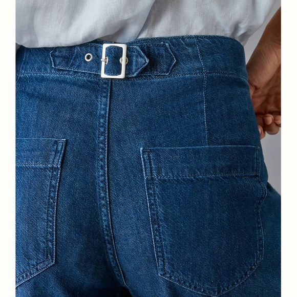 NWT Pilcro by Anthropologie Mid-Rise Pleated Trouser Jean. Size 31 - Picture 5 of 12